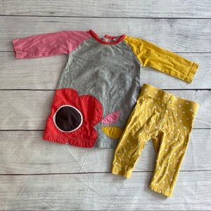 Mini Boden Dress w Matching Leggings 6-12